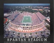 "Spartan Stadium - East Lansing, Michigan" - Art Print by Mike Smith | Movie Poster Prints from Posterazzi