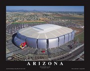 "Arizona Cardinals, Phoenix University St" - Art Print by Mike Smith | Movie Poster Prints from Posterazzi