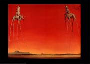 Les Elephants - Art Print by Salvador Dali | Movie Poster Prints from Posterazzi
