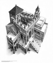 Ascending and Descending - Art Print by M.C. Escher | Movie Poster Prints from Posterazzi