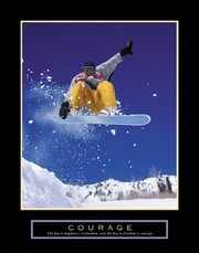 Courage - Snowboarder - Art Print | Movie Poster Prints from Posterazzi