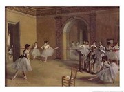 Dance Foyer At The Opera - Art Print by Edgar Degas | Movie Poster Prints from Posterazzi