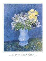 "Lilas, Marueritas et Anemones" - Art Print by Vincent Van Gogh | Movie Poster Prints from Posterazzi
