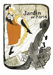 "Jane Avril, Jardin de Paris" - Art Print by Henri de Toulouse-Lautrec | Movie Poster Prints from Posterazzi