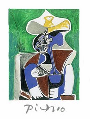 Blue Green Brown (Litho) - Art Print by Pablo Picasso | Movie Poster Prints from Posterazzi