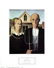 "American Gothic, c.1930" - Art Print by Grant Wood | Movie Poster Prints from Posterazzi