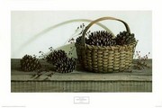 Pinecones Roseberries - Art Print by Pauline Eble Campanelli | Movie Poster Prints from Posterazzi
