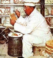 Weighty Matters - Art Print by Norman Rockwell | Movie Poster Prints from Posterazzi