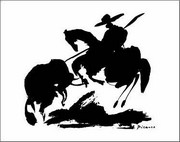 Bullfight-Horse Air - Art Print by Pablo Picasso | Movie Poster Prints from Posterazzi