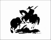Bullfight I - Horse Air - Art Print by Pablo Picasso | Movie Poster Prints from Posterazzi