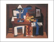 Three Musicians - Art Print by Pablo Picasso | Movie Poster Prints from Posterazzi