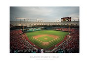 "Dolphins Stadium, Miami" - Art Print by Ira Rosen | Movie Poster Prints from Posterazzi