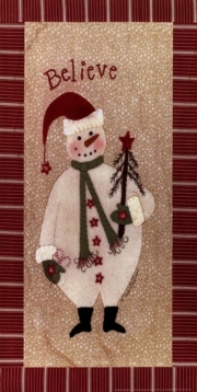Believe Snowman - Art Print by Vicki Huffman | Poster Prints from Posterazzi