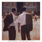 Aldo Balding Two Gentlemen in Milan 20.00 x 20.00 Poster Print
