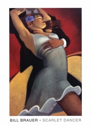 Bill Brauer Scarlet Dancer 34.00 x 48.00 Poster Print