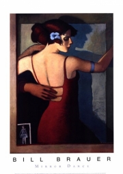 Bill Brauer Mirror Dance 14.00 x 20.00 Poster Print