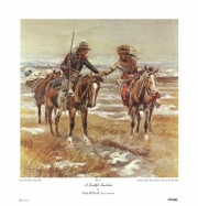 A Doubtful Handshake - Art Print by Charles M. Russell | Poster Prints from Posterazzi