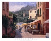 Al Fresco - Portofino - Art Print by George Bates | Movie Poster Prints from Posterazzi