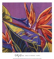 Birds of Paradise - Purple - Art Print by Sally Evans | Movie Poster Prints from Posterazzi