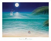 Moonlit Palms - Art Print by Dan Mackin | Movie Poster Prints from Posterazzi