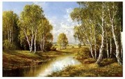 Birches In Springtime - Art Print by H. Buchner | Movie Poster Prints from Posterazzi