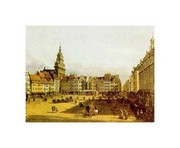 "DRESDEN, ALTMARKT" - Art Print by Giovanni Antonio Canaletto | Movie Poster Prints from Posterazzi