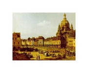 "DRESDEN, NEUMARKT" - Art Print by Giovanni Antonio Canaletto | Movie Poster Prints from Posterazzi