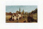 DER MARKTPLATZ ZU PIRNA - Art Print by Giovanni Antonio Canaletto | Movie Poster Prints from Posterazzi
