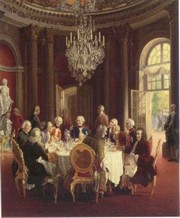 Adolph Von menzel - Die Tafelrunde Size 23.5x31.5 - Art Print by Adolph Von Menzel | Movie Poster Prints from Posterazzi