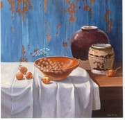 Aged pots with Onions - Art Print by Karin Valk | Movie Poster Prints from Posterazzi