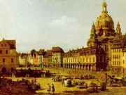"DRESDEN, NEUMARKT" - Art Print by Giovanni Antonio Canaletto | Movie Poster Prints from Posterazzi