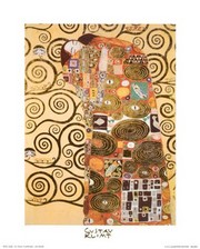 "Fulfillment, c.1909 (gold foil)" - Art Print by Gustav Klimt | Movie Poster Prints from Posterazzi