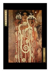 Gustav Klimt Hygieia, c.1901 (gold foil, detail from Medicine) 23.75 x 31.5 Poster Print
