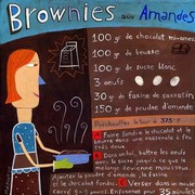 Brownies aux amandes - Art Print by Cline Malpart | Movie Poster Prints from Posterazzi