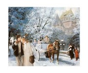 A Winter Day in Quebec - Art Print by Lise Auger | Movie Poster Prints from Posterazzi