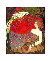 Bird On A Perch - Art Print by Suzanne Laurendeau | Movie Poster Prints from Posterazzi