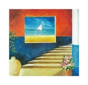 Aegean Window - Art Print by Don Valenti | Movie Poster Prints from Posterazzi