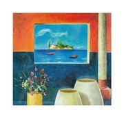 Aegean Window - Art Print by Don Valenti | Movie Poster Prints from Posterazzi