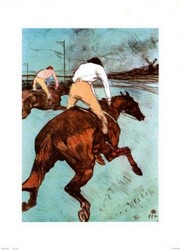 Course De Galop - Art Print by Henri de Toulouse-Lautrec | Movie Poster Prints from Posterazzi