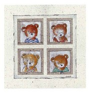 4 nounours 2 - Art Print by Joelle Wolff | Movie Poster Prints from Posterazzi