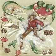 "A la montagne, c?urs et rubans" - Art Print by Stephanie Holbert | Movie Poster Prints from Posterazzi