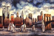 Manhattan Skyline I - Art Print by Paul Klee | Movie Poster Prints from Posterazzi