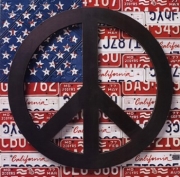 American Flag Peace Sign - Art Print by Aaron Foster | Movie Poster Prints from Posterazzi