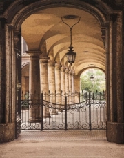 Courtyard Colonnade - Art Print by Kenneth Gregg | Movie Poster Prints from Posterazzi