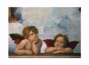 "The Cherubim Putti Angels of The Sistine Madonna, c.1514" - Art Print by  Raphael | Movie Poster Prints from Posterazzi