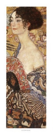 "Lady with Fan, c.1917 (detail)" - Art Print by Gustav Klimt | Movie Poster Prints from Posterazzi