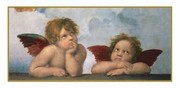 "The Cherubim Putti Angels of The Sistine Madonna, c.1514" - Art Print by  Raphael | Movie Poster Prints from Posterazzi