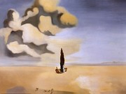"Apparition of My Cousin Carolinetta on the Beach at Rosas, c.1933 (first version)" - Art Print by Salvador Dali | Movie Poster Prints from Posterazzi