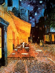 "The Cafe Terrace on the Place du Forum, Arles, at Night, c.1888" - Art Print by Vincent Van Gogh | Movie Poster Prints from Posterazzi