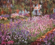 "The Artist's Garden at Giverny, c.1900" - Art Print by Claude Monet | Movie Poster Prints from Posterazzi
